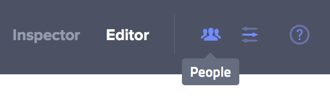 People Dialog Button